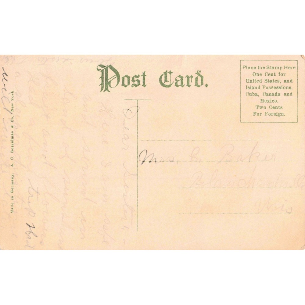 Hotel Leighton West Lake Park Los Angeles CA Vtg Postcard Divided Back 1910s - Picture 2 of 2